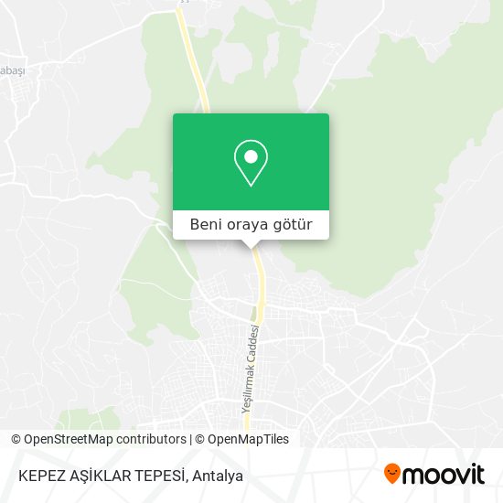 KEPEZ AŞİKLAR TEPESİ harita