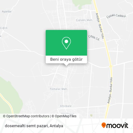 dosemealti semt pazari harita