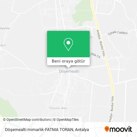 Döşemealti mimarlık-FATMA TORAN harita