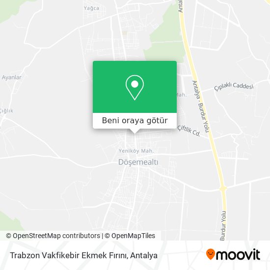 Trabzon Vakfikebir Ekmek Fırını harita