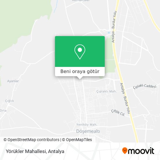 Yörükler Mahallesi harita