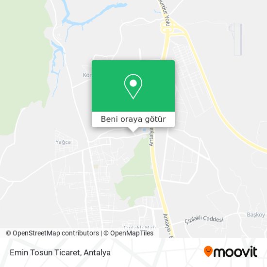 Emin Tosun Ticaret harita