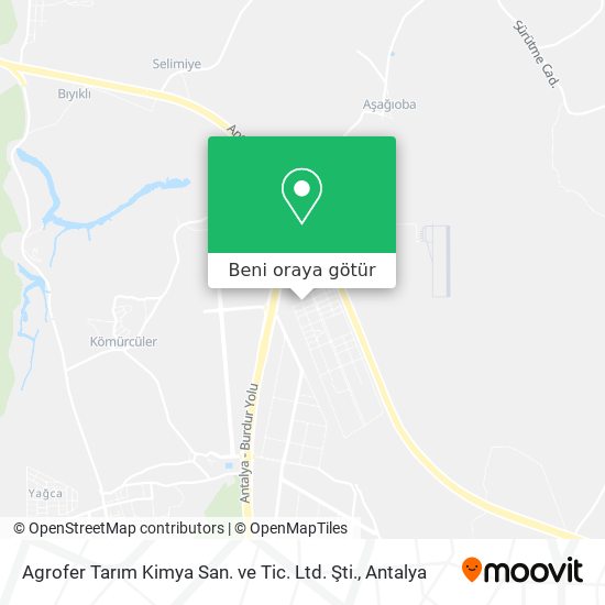 Agrofer Tarım Kimya San. ve Tic. Ltd. Şti. harita