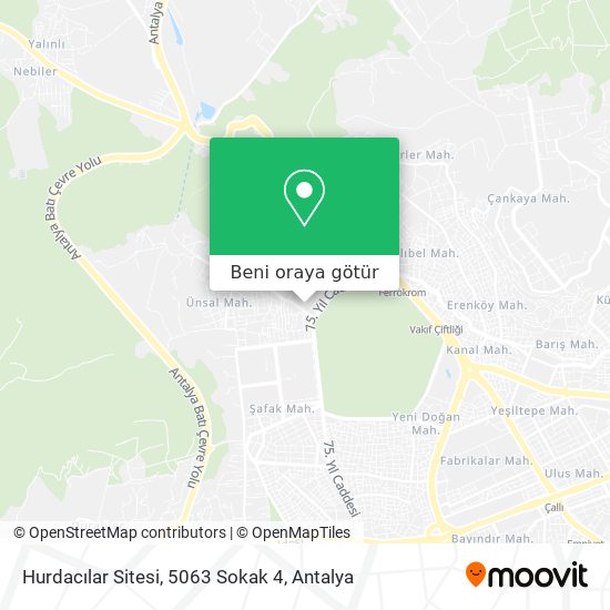 Hurdacılar Sitesi, 5063 Sokak 4 harita