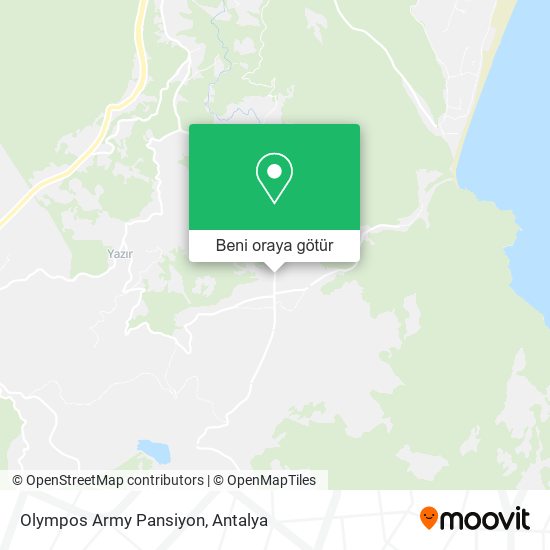 Olympos Army Pansiyon harita