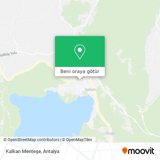 Kalkan Menteşe harita