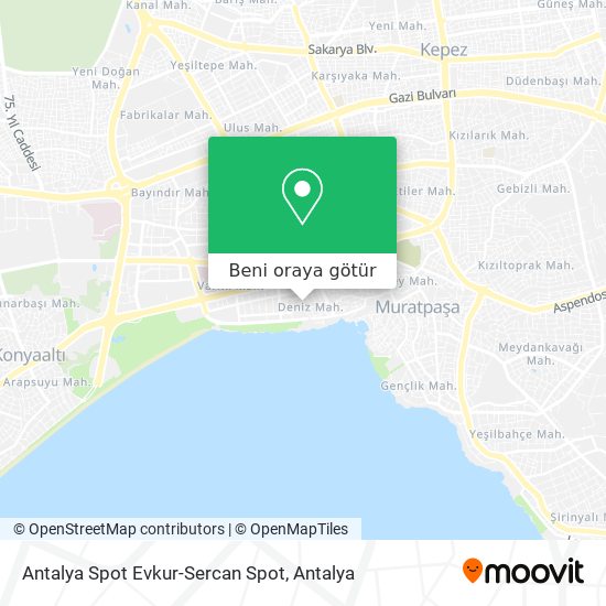 Antalya Spot Evkur-Sercan Spot harita
