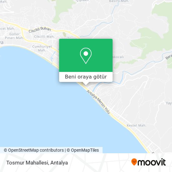 Tosmur Mahallesi harita
