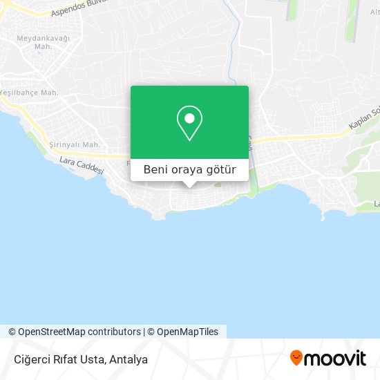 Ciğerci Rıfat Usta harita