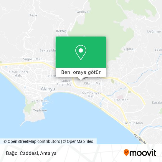 Bağcı Caddesi harita