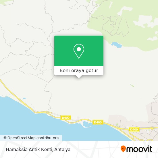 Hamaksia Antik Kenti harita