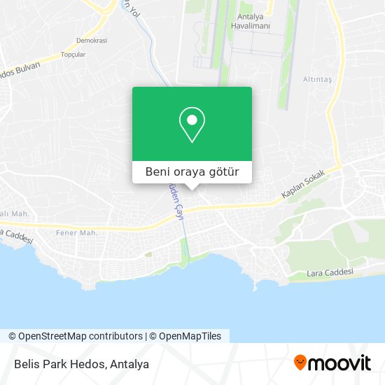 Belis Park Hedos harita