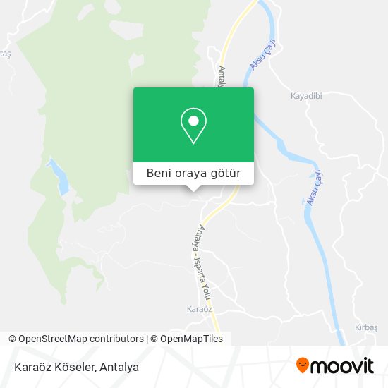 Karaöz Köseler harita