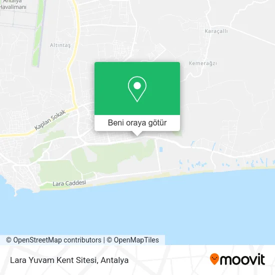 Lara Yuvam Kent Sitesi harita