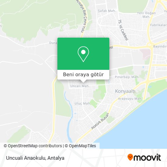 Uncuali Anaokulu harita