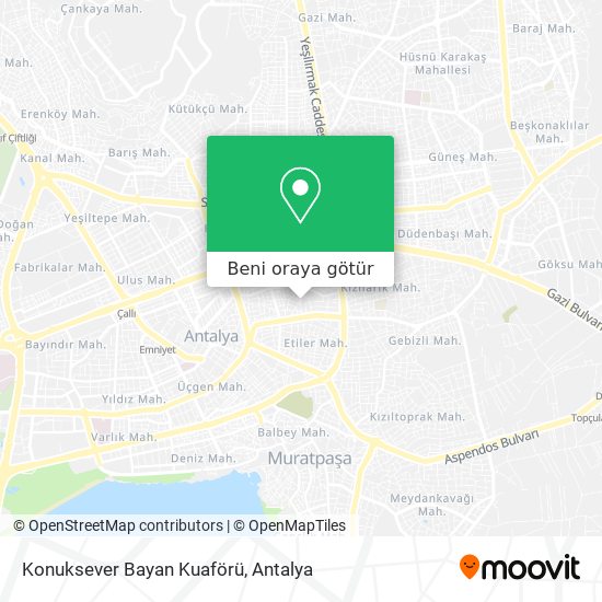 Konuksever Bayan Kuaförü harita