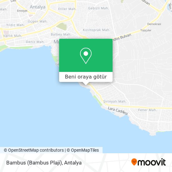 Bambus (Bambus Plaji) harita