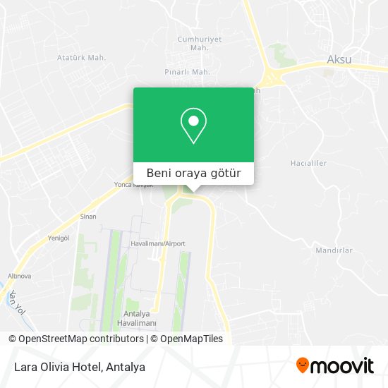 Lara Olivia Hotel harita