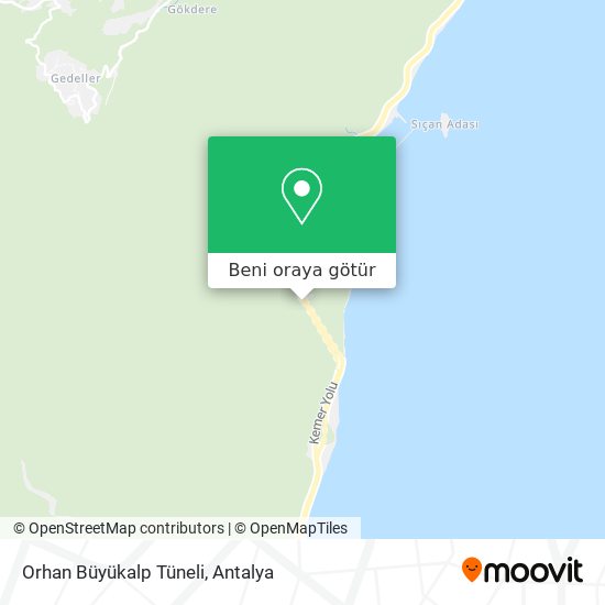 Orhan Büyükalp Tüneli harita