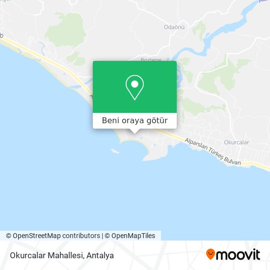 Okurcalar Mahallesi harita