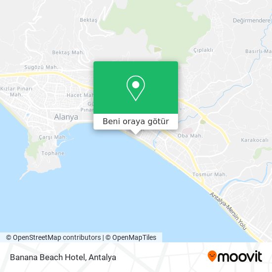 Banana Beach Hotel harita