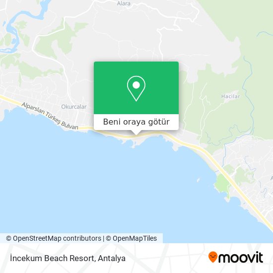 İncekum Beach Resort harita