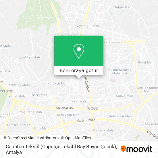 Caputcu Tekstil (Çaputçu Tekstil Bay Bayan Çocuk) harita