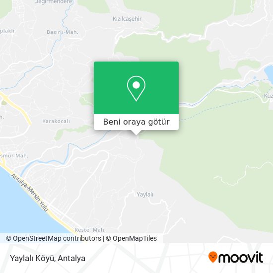Yaylalı Köyü harita