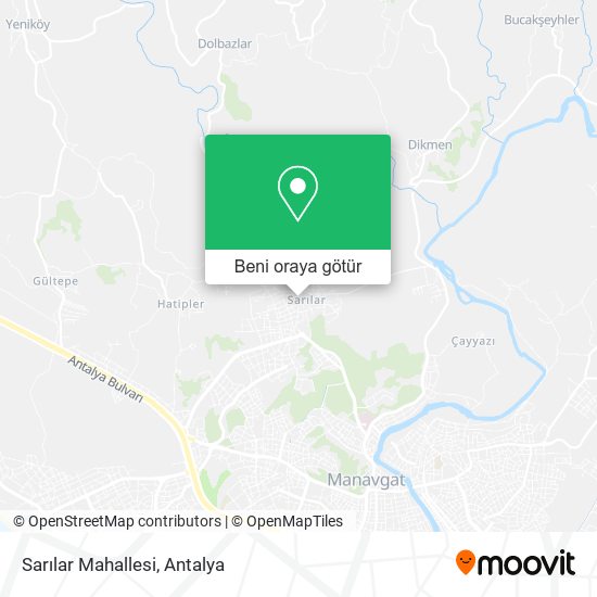 Sarılar Mahallesi harita