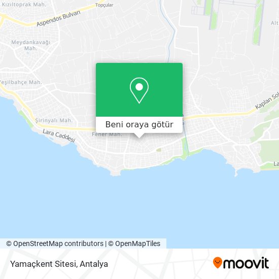 Yamaçkent Sitesi harita