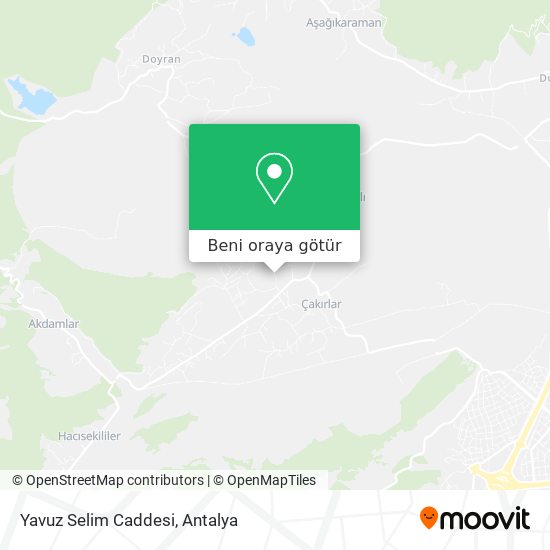 Yavuz Selim Caddesi harita