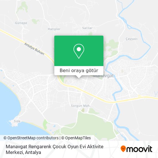 Manavgat Rengarenk Çocuk Oyun Evi Aktivite Merkezi harita