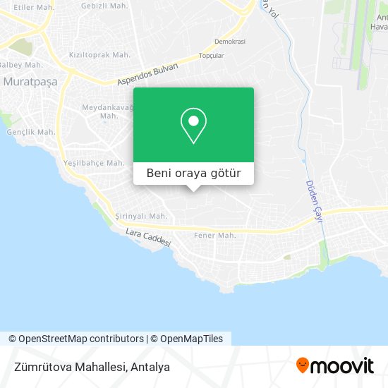 Zümrütova Mahallesi harita