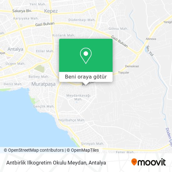 Antbirlik Ilkogretim Okulu Meydan harita