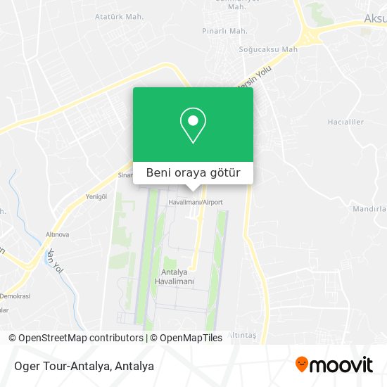 Oger Tour-Antalya harita