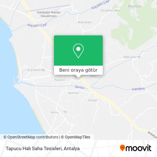 Tapucu Halı Saha Tesisleri harita