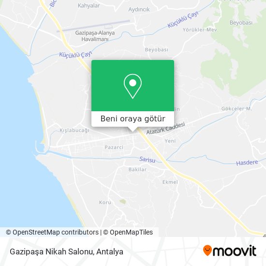 Gazipaşa Nikah Salonu harita