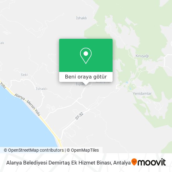 Alanya Belediyesi Demirtaş Ek Hizmet Binası harita