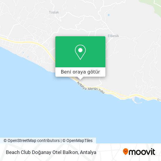 Beach Club Doğanay Otel Balkon harita