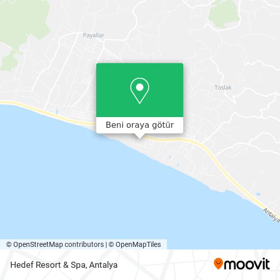 Hedef Resort & Spa harita