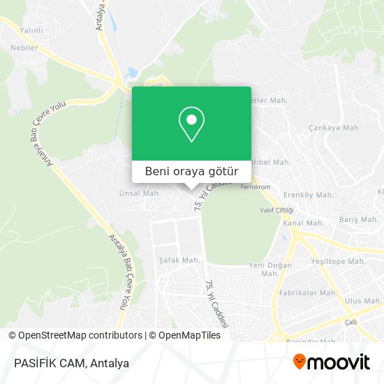 PASİFİK CAM harita