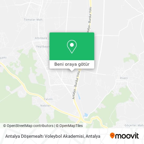 Antalya Döşemealtı Voleybol Akademisi harita