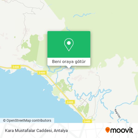 Kara Mustafalar Caddesi harita