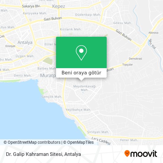 Dr. Galip Kahraman Sitesi harita