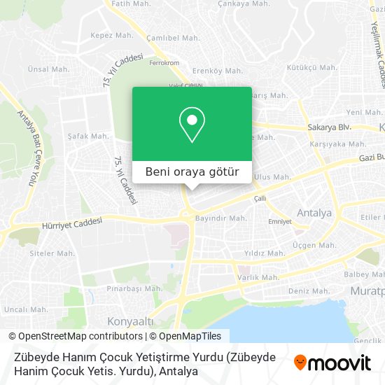 Zübeyde Hanım Çocuk Yetiştirme Yurdu (Zübeyde Hanim Çocuk Yetis. Yurdu) harita