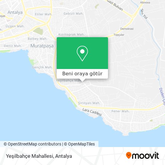 Yeşilbahçe Mahallesi harita