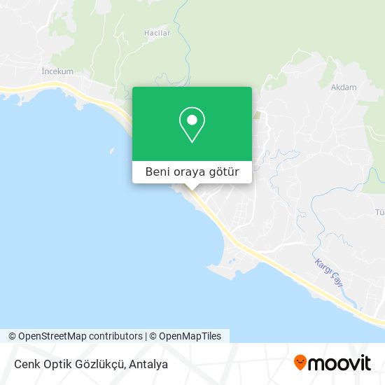Cenk Optik Gözlükçü harita