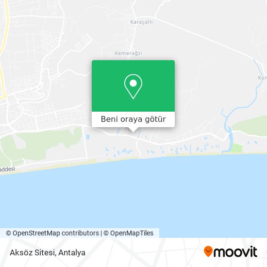 Aksöz Sitesi harita
