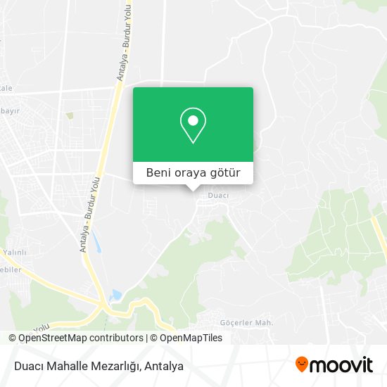 Duacı Mahalle Mezarlığı harita