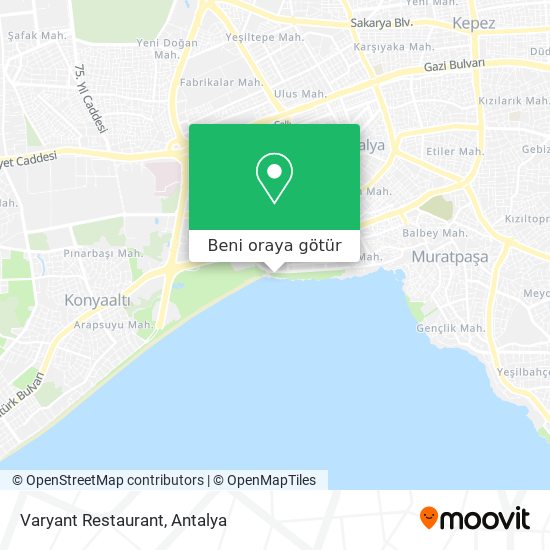 Varyant Restaurant harita